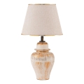 Lampe de bureau RAMZES 1xE27/40W/230V crème/or