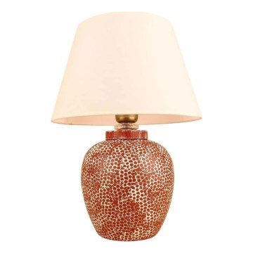 Lampe de bureau RAMZES 1xE27/40W/230V crème/rouge
