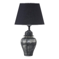 Lampe de bureau RAMZES 1xE27/40W/230V noire/argentée