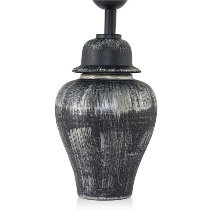 Lampe de bureau RAMZES 1xE27/40W/230V noire/argentée