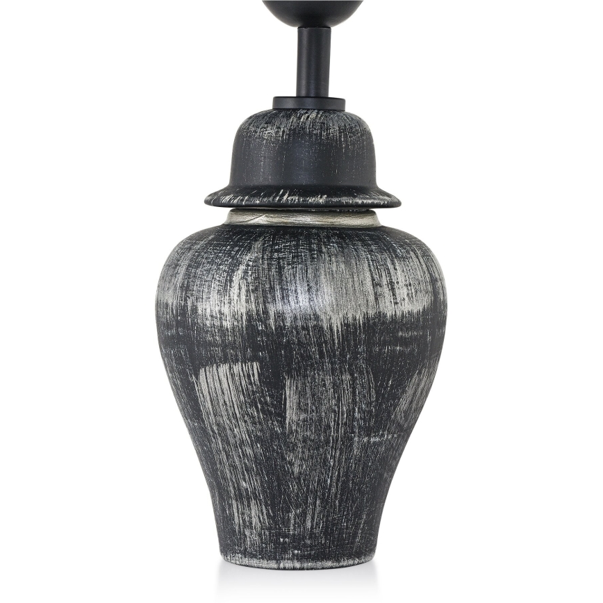 Lampe de bureau RAMZES 1xE27/40W/230V noire/argentée