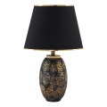Lampe de bureau RAMZES 1xE27/40W/230V noire/or