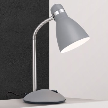 Lampe de bureau SCHOOL 1xE27/40W/230V gris/chrome mat