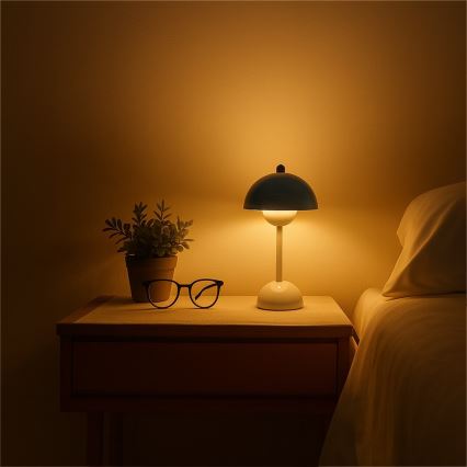 Lampe de bureau tactile à LED rechargeable COSTA LED/3W/5V 2400 mAh 3000–6000K blanche