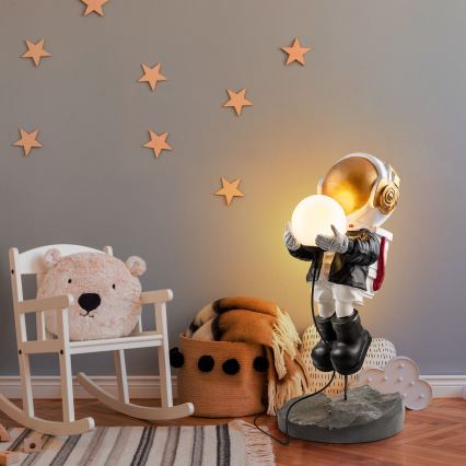 Lampe de chevet pour enfant ASTRONAUT 1xE14/40W/230V cuivrée