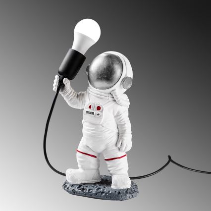 Lampe de chevet pour enfant ASTRONAUT 1xE27/40W/230V argentée/blanche