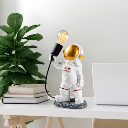 Lampe de chevet pour enfant ASTRONAUT 1xE27/40W/230V cuivrée/blanche