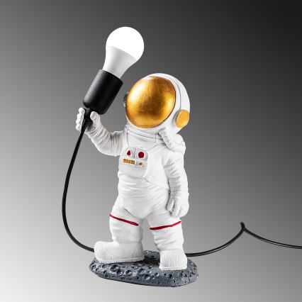 Lampe de chevet pour enfant ASTRONAUT 1xE27/40W/230V cuivrée/blanche