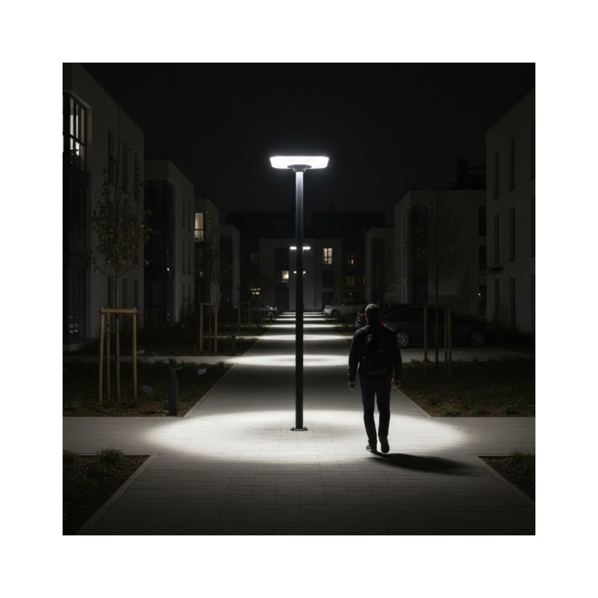 Lampadaire solaire LED avec détecteur SOLSUMI LED/25W/3,2V 3000/4000/6500K IP54 24000 mAh + télécommande