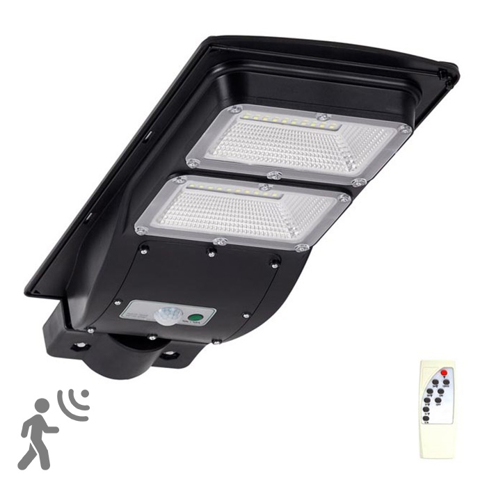 Lampe de rue solaire LED avec détecteur STREET 2xLED/6W/3,2V IP65 + télécommande