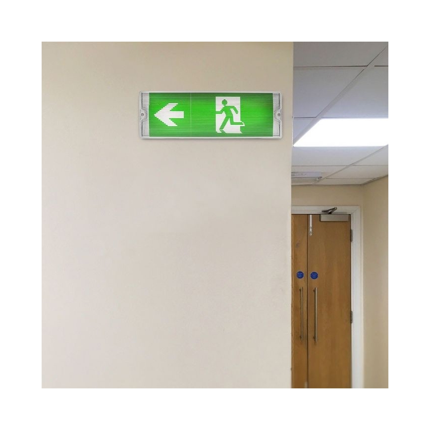 Lampe de secours EMERGENCY EXIT LED/3W/230V IP65 6000K 1200mAh