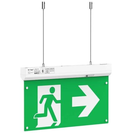 Lampe de secours LED EMERGENCY EXIT LED/2,5W/230V 4en1 6000K