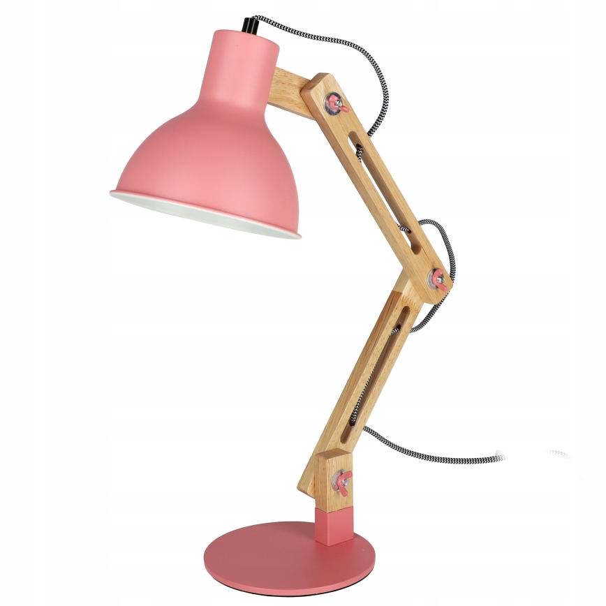 Lampe de table 1 x E27, 40 W, 230 V — rose