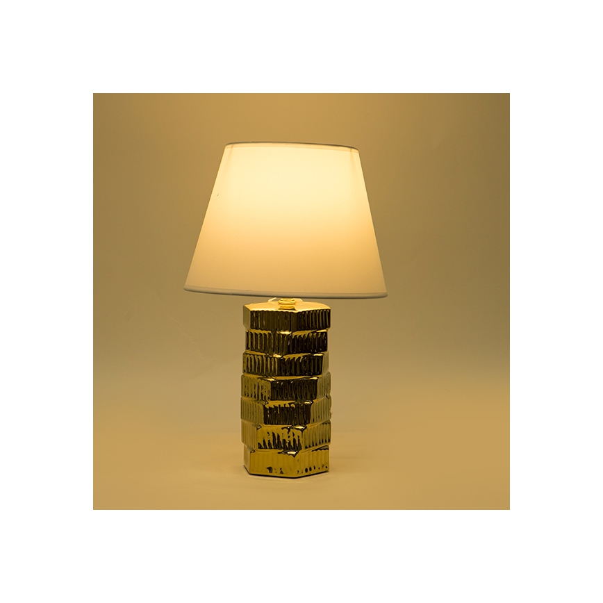 Lampe de table 1xE14/40W/230V blanc/doré