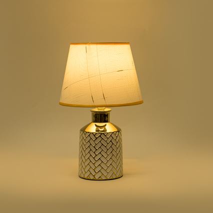 Lampe de table 1xE14/40W/230V blanc/doré