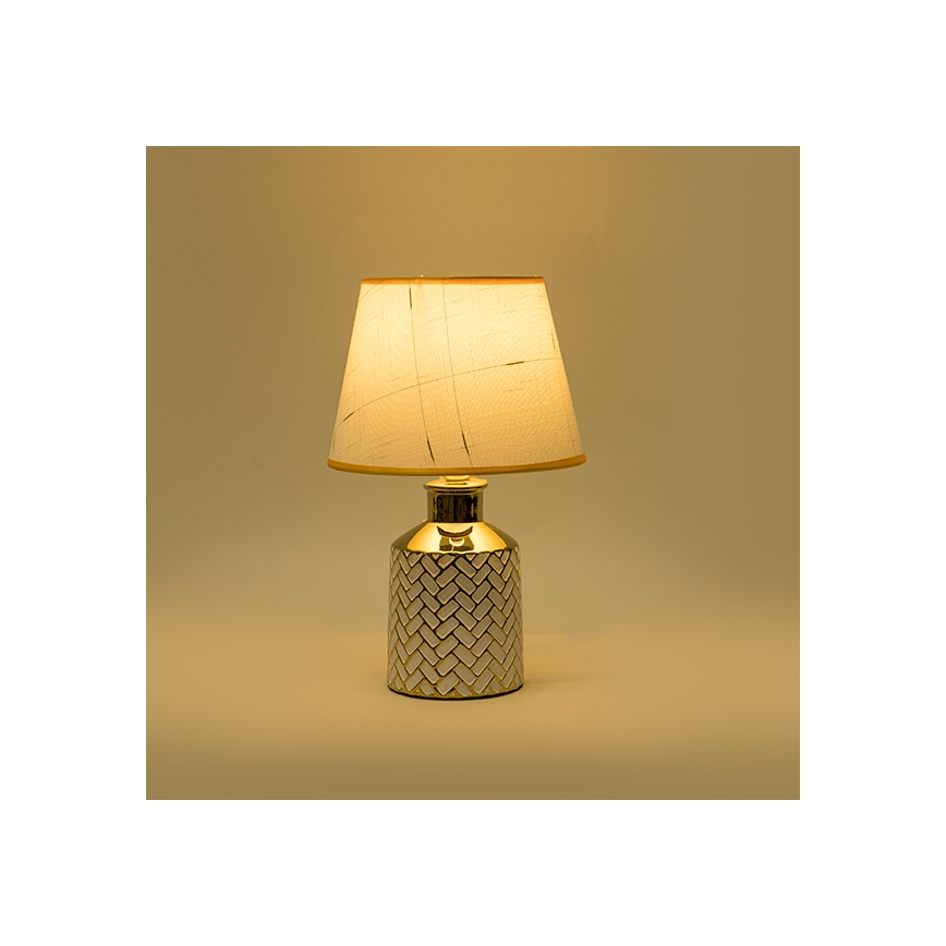 Lampe de table 1xE14/40W/230V blanc/doré