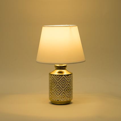 Lampe de table 1xE14/40W/230V blanc/doré