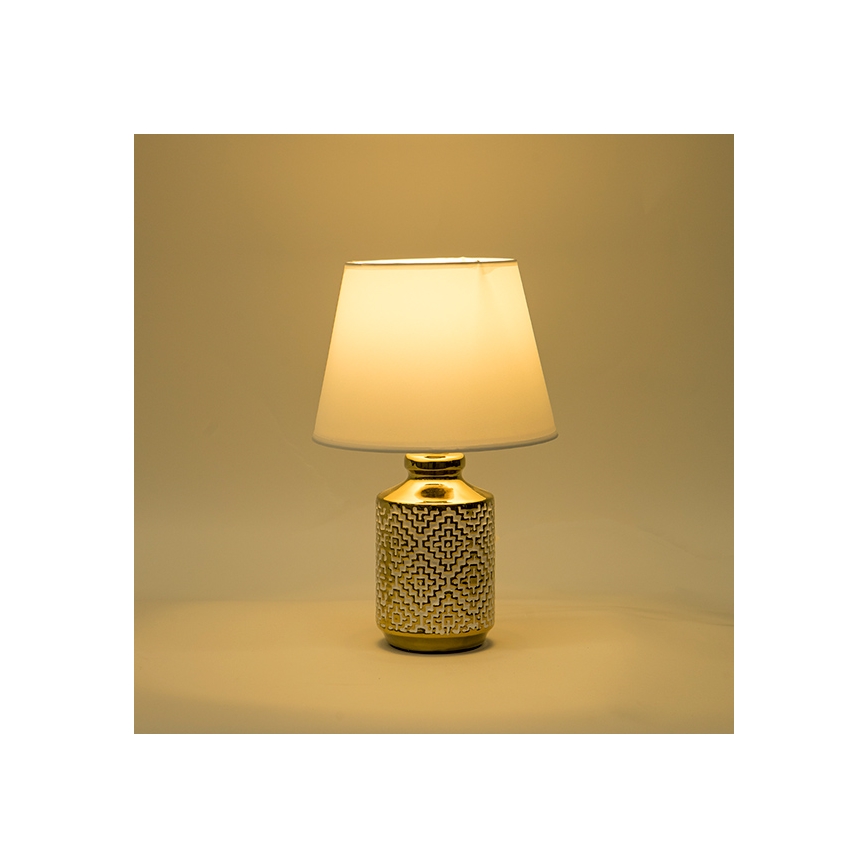 Lampe de table 1xE14/40W/230V blanc/doré