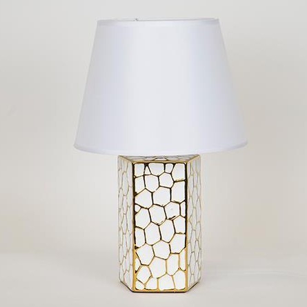Lampe de table 1xE14/40W/230V blanc/doré