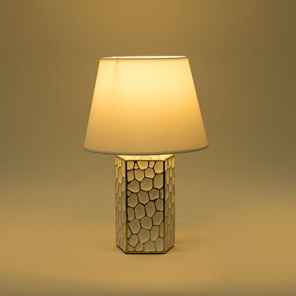 Lampe de table 1xE14/40W/230V blanc/doré