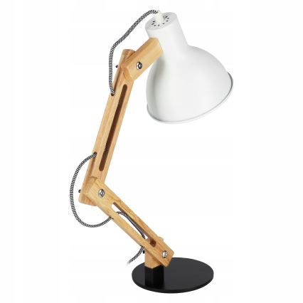 Lampe de table 1xE27/40W/230V blanche/noire