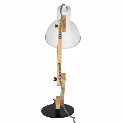 Lampe de table 1xE27/40W/230V blanche/noire