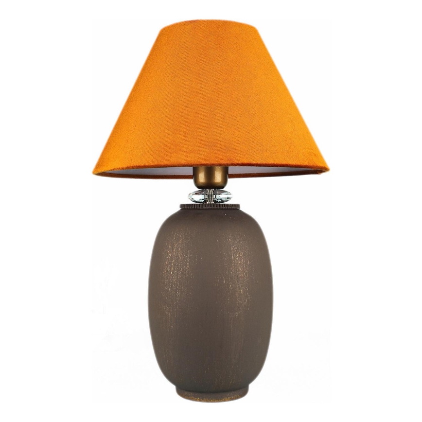 Lampe de table 1xE27/40W/230V marron/orange