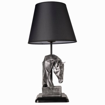 Lampe de table 1xE27/40W/230V noir/argent