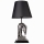 Lampe de table 1xE27/40W/230V noir/argent