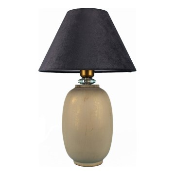 Lampe de table 1xE27/40W/230V noir/beige