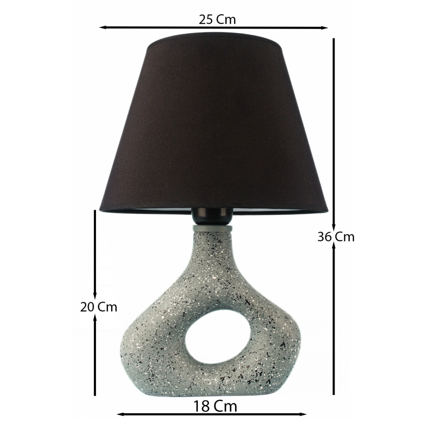 Lampe de table 1xE27/40W/230V noir/vert