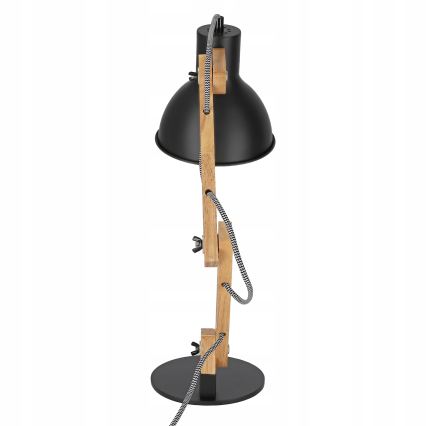 Lampe de table 1xE27/40W/230V noire