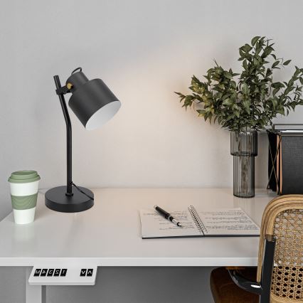 Lampe de table 1xE27/40W/230V noire