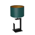 Lampe de table 1xE27/60W/230V 45 cm vert/doré