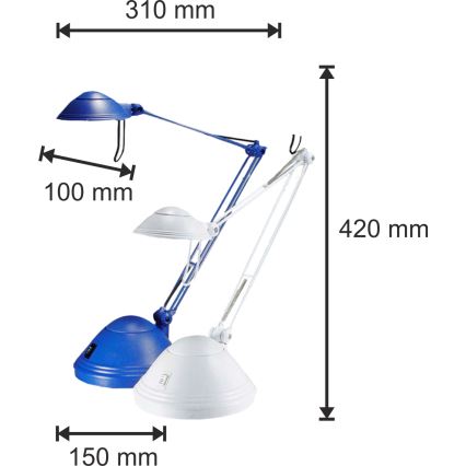 lampe de table à intensité modulable ELA 1xGY6,35/50W/230V/12V bleu