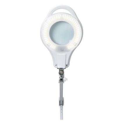 Lampe de table à intensité variable avec une loupe LED/10W/230V blanche