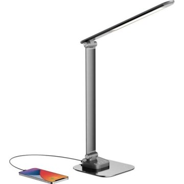 Lampe de table à intensité variable avec USB LED/7,5W/230V 3000K/4000K/5500K anthracite