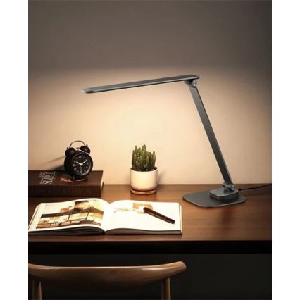Lampe de table à intensité variable avec USB LED/7,5W/230V 3000K/4000K/5500K anthracite
