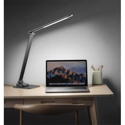 Lampe de table à intensité variable avec USB LED/7,5W/230V 3000K/4000K/5500K anthracite