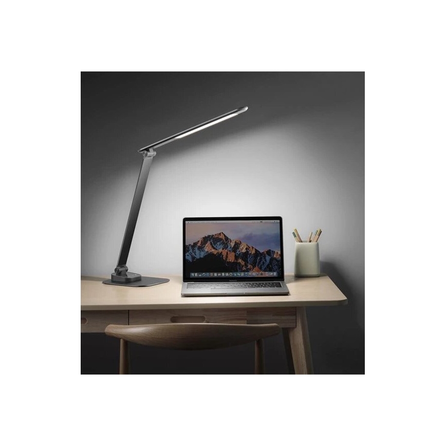 Lampe de table à intensité variable avec USB LED/7,5W/230V 3000K/4000K/5500K anthracite
