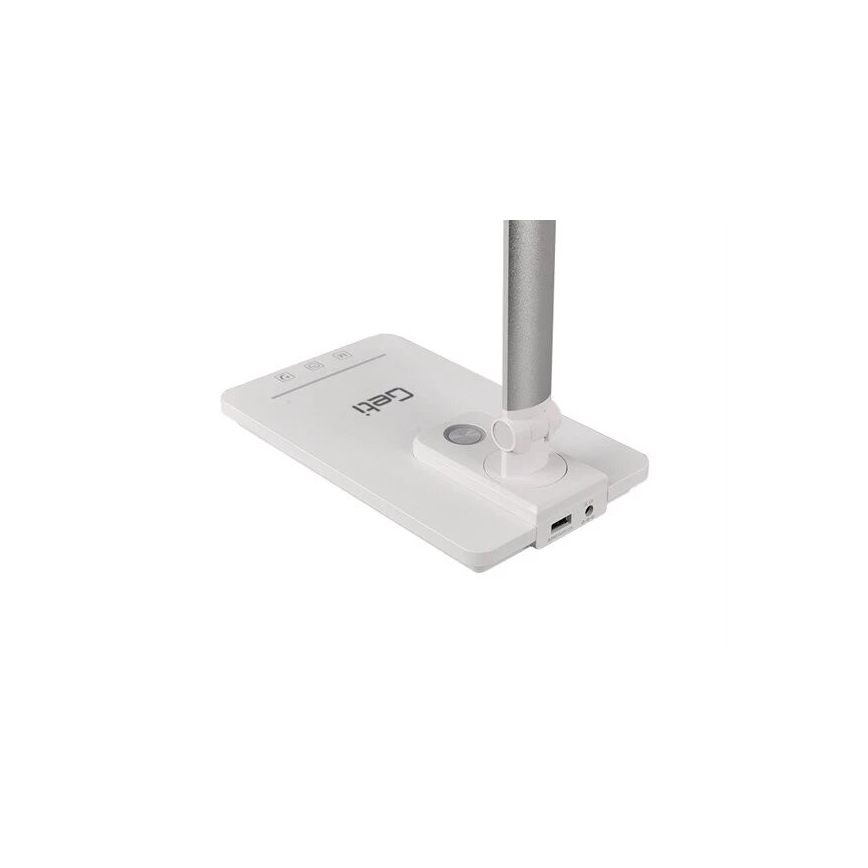 Lampe de table à intensité variable avec USB LED/9W/230V 3000K/4000K/5500K blanc