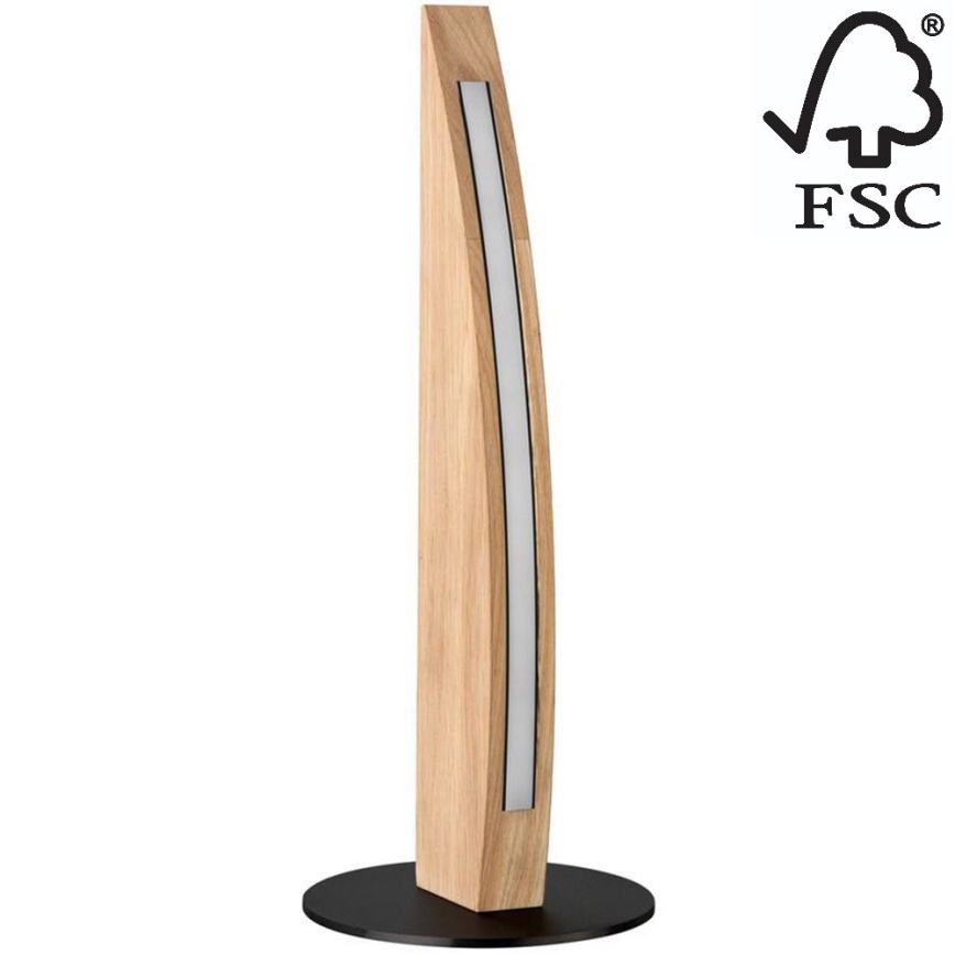 Lampe de table à intensité variable DUBAI LED/4W/230V chêne – certifié FSC