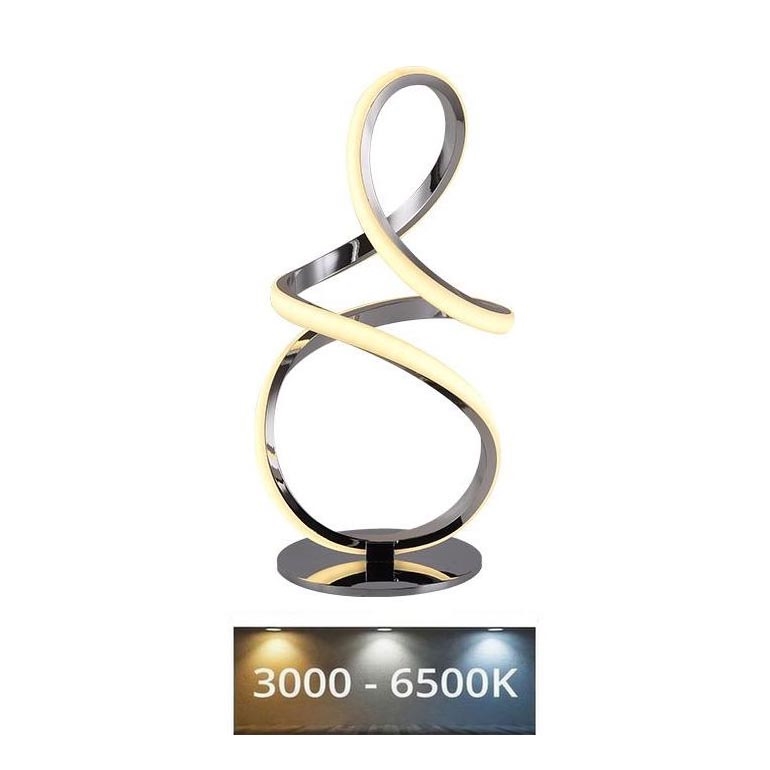 Lampe de table à intensité variable LED/28W/230V 3000/4000/6500K chrome brillant
