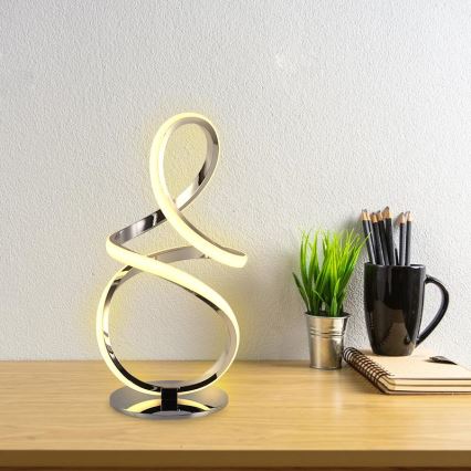 Lampe de table à intensité variable LED/28W/230V 3000/4000/6500K chrome brillant