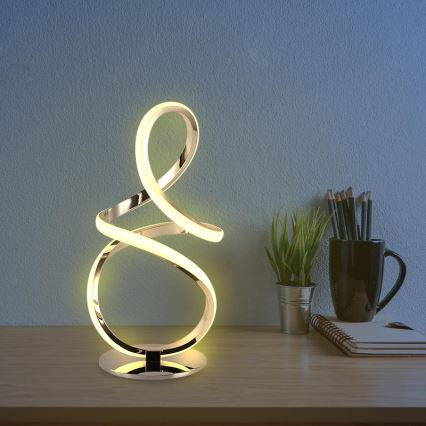 Lampe de table à intensité variable LED/28W/230V 3000/4000/6500K chrome brillant