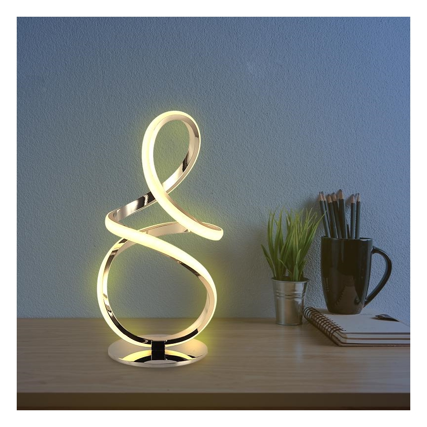 Lampe de table à intensité variable LED/28W/230V 3000/4000/6500K chrome brillant