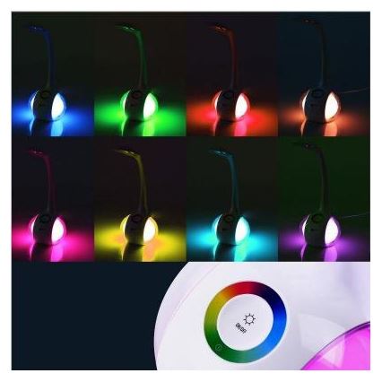 Lampe de table à intensité variable LED RGB LED/7W/230V blanche