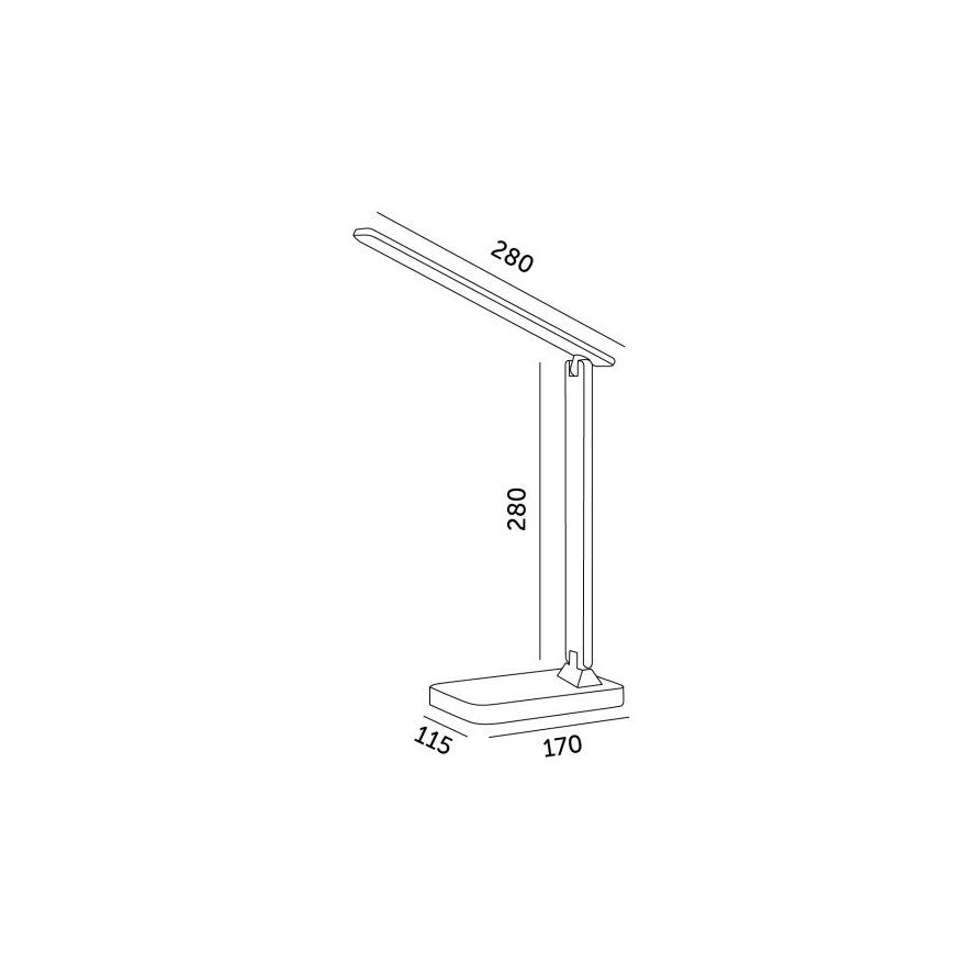 Lampe de table à intensité variable NOBLITE N LED/7W/230V 3000/4000/6500K blanc