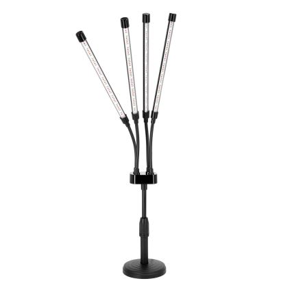 LED à intensité variable flexible lampe de table pour la culture des plantes VITARO 4xLED/10W/230V noir