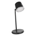 Lampe de table à intensité variable rechargeable 4en1 LED/6W/3,7V 3000K/4000K/6500K 1500mAh noir